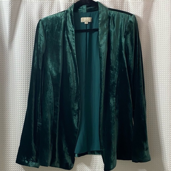 W&W ONCE LOFT Velour Fluid Blazer - Picture 1 of 5